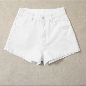 Never worn shein shorts size :xs color: white